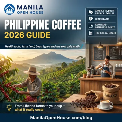 Philippine Coffee 2026: Health Facts, Farm Land, Bean Types and the Real Cafe Math