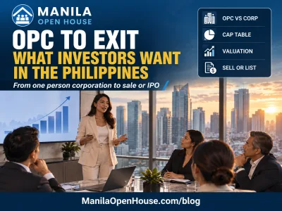 One Person Corporation to Exit: What Investors Want in the Philippines