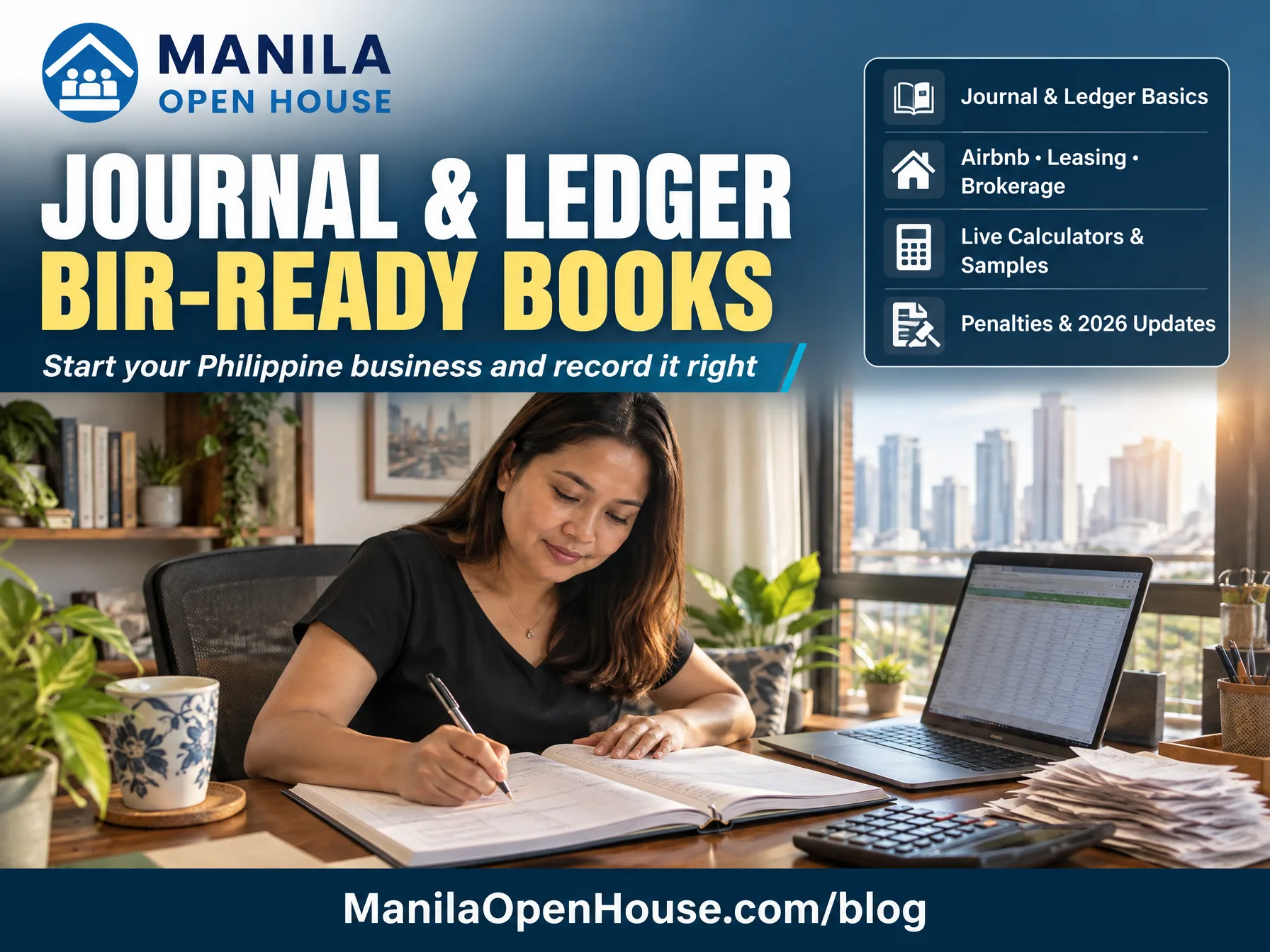 Journal and Ledger: How to Start a Business in the Philippines and Record It the BIR Way (2026)