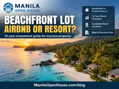 Beachfront Lot for Tourism: Airbnb Residential Lot vs Your Own Beach Resort — 10-Year Investment Guide (Philippines 2026)