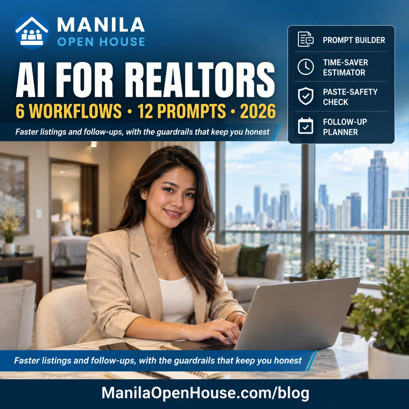 AI for Realtors in the Philippines (2026): 12 Prompts, 6 Workflows and the Guardrails That Keep You Licensed, Honest and Faster