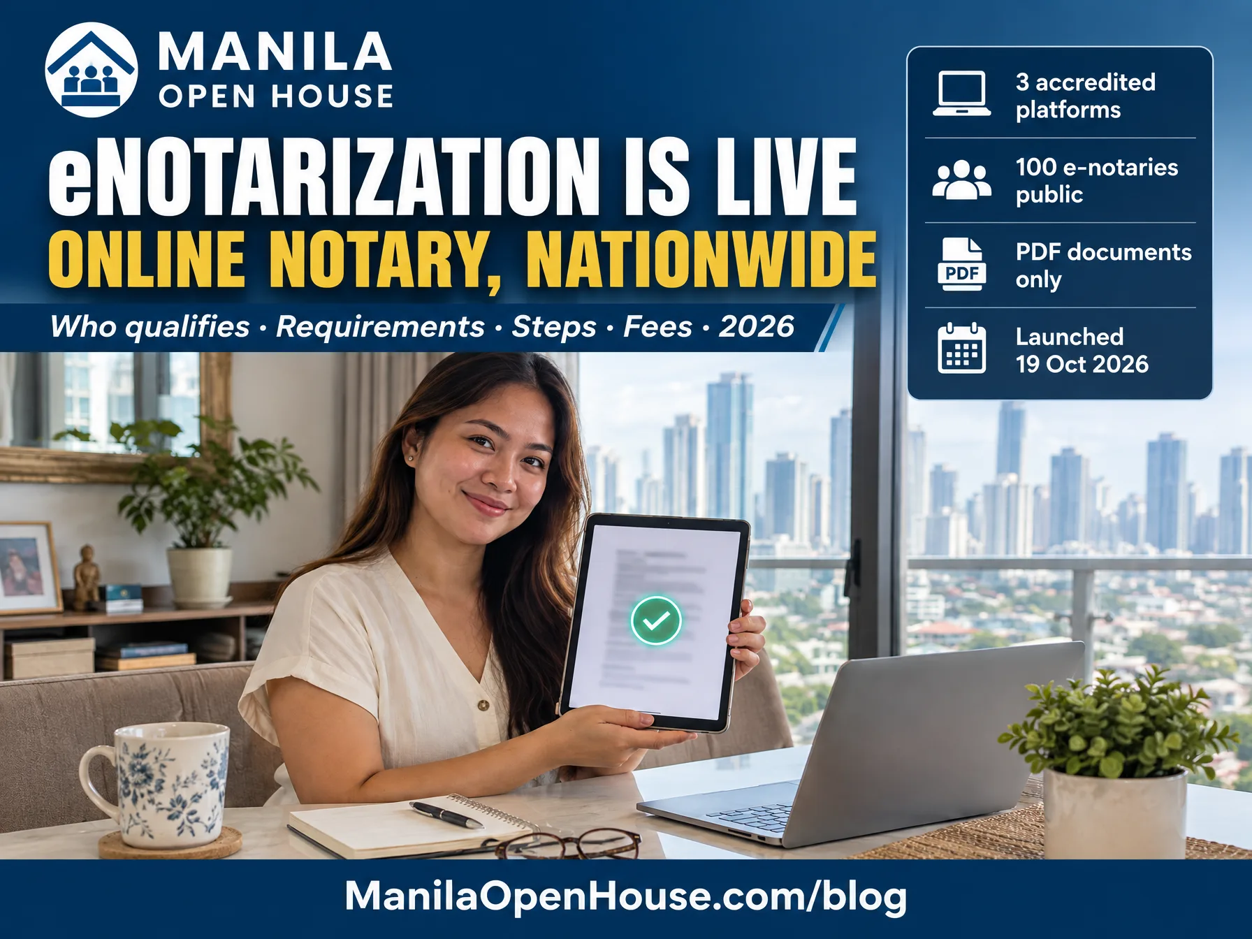 eNotarization Is Live in the Philippines: Who Can Use It, Requirements, Fees, and Step-by-Step (A.M. No. 24-10-14-SC, 2026)