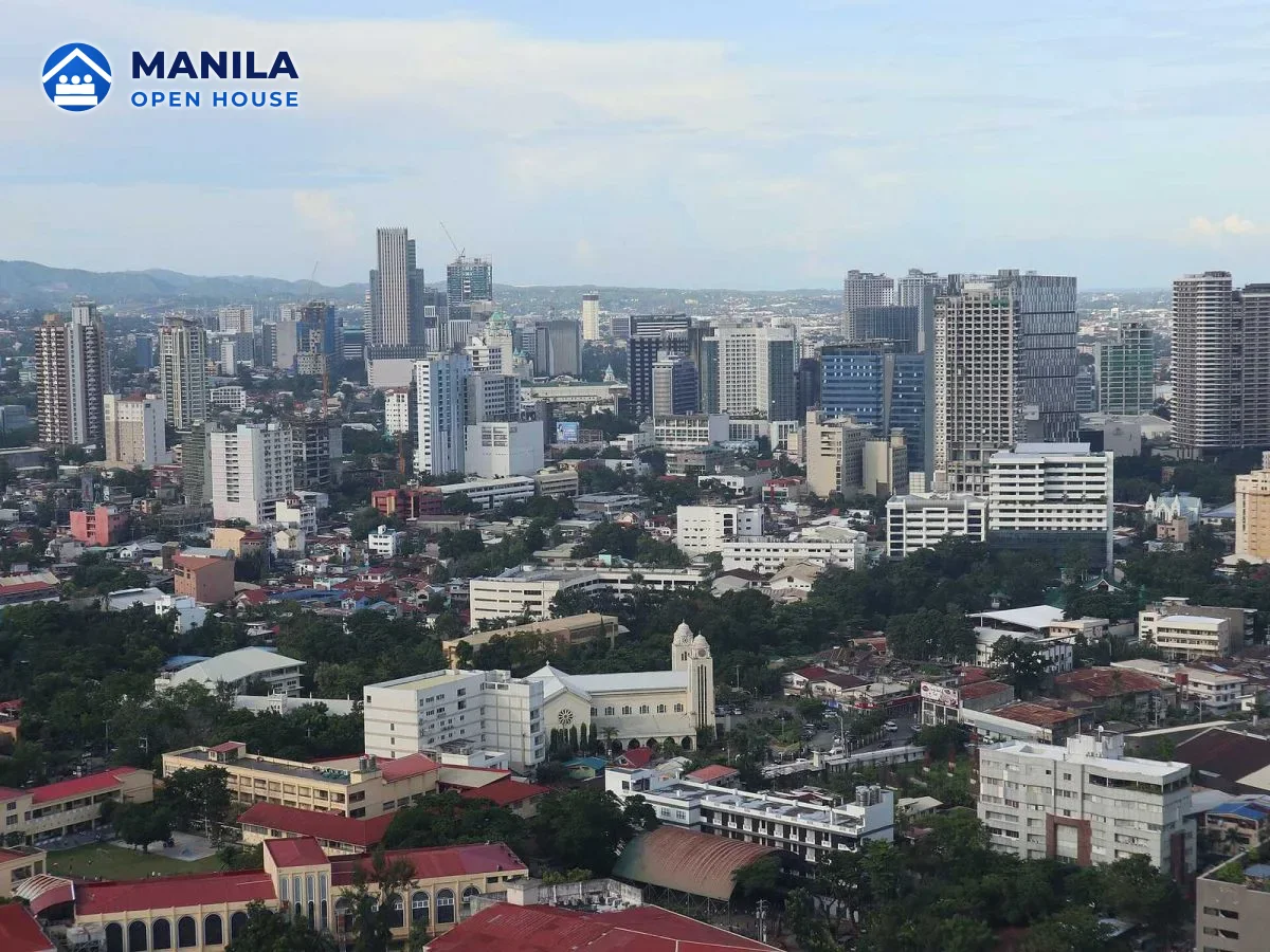 View over Cebu City with the Cebu Business Park and IT Park high-rises in the distance