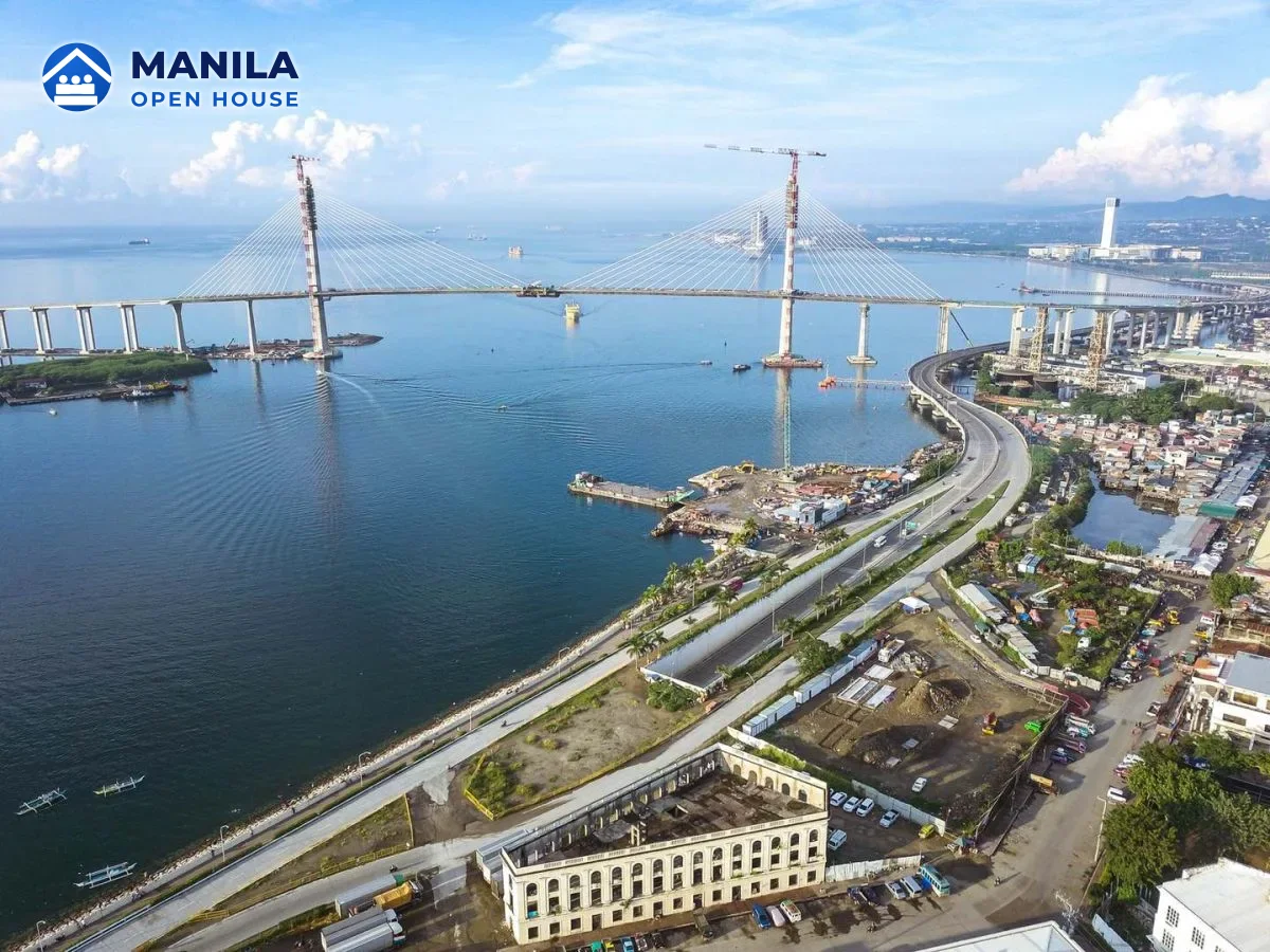 Cebu–Cordova Link Expressway cable-stayed bridge spanning the Mactan Channel