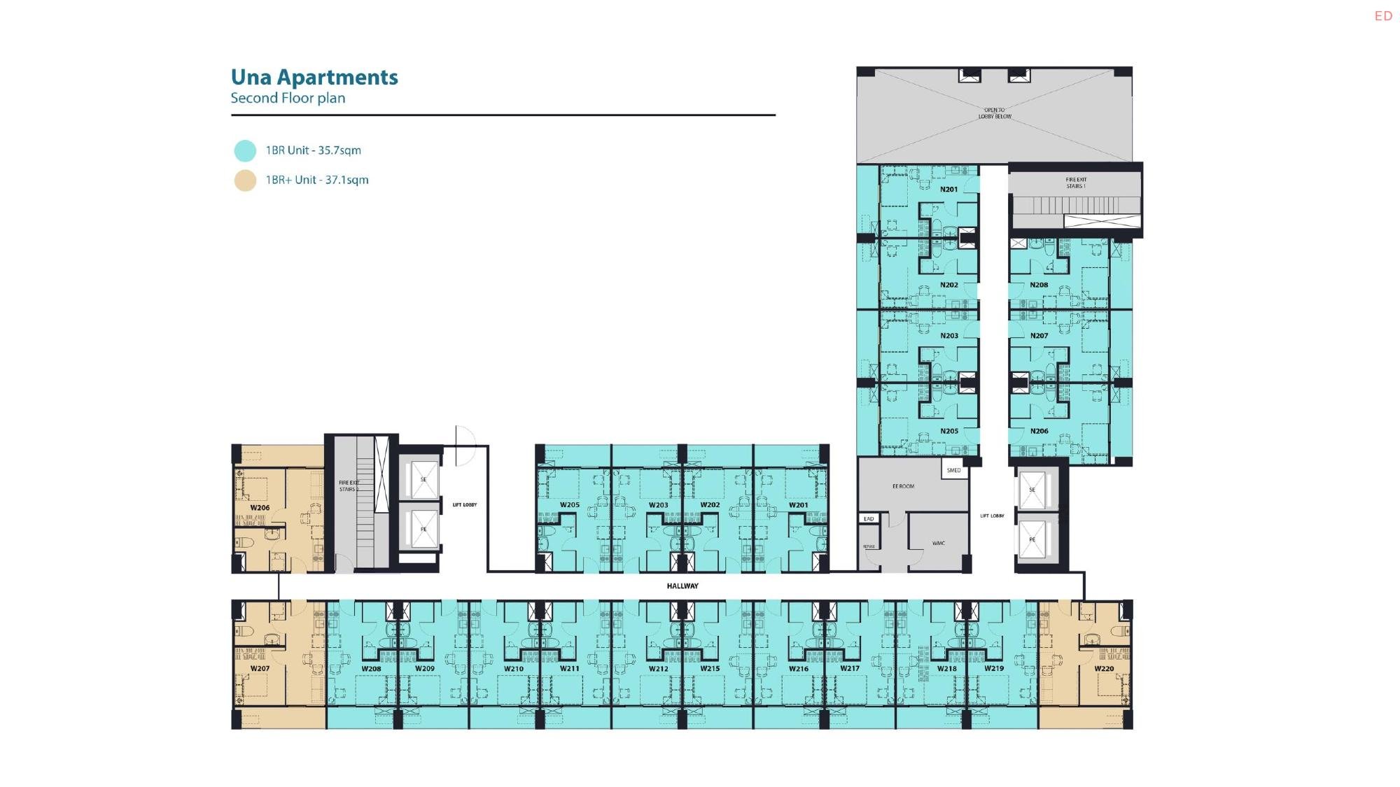 Una Apartments studio unit lifestyle slide 2