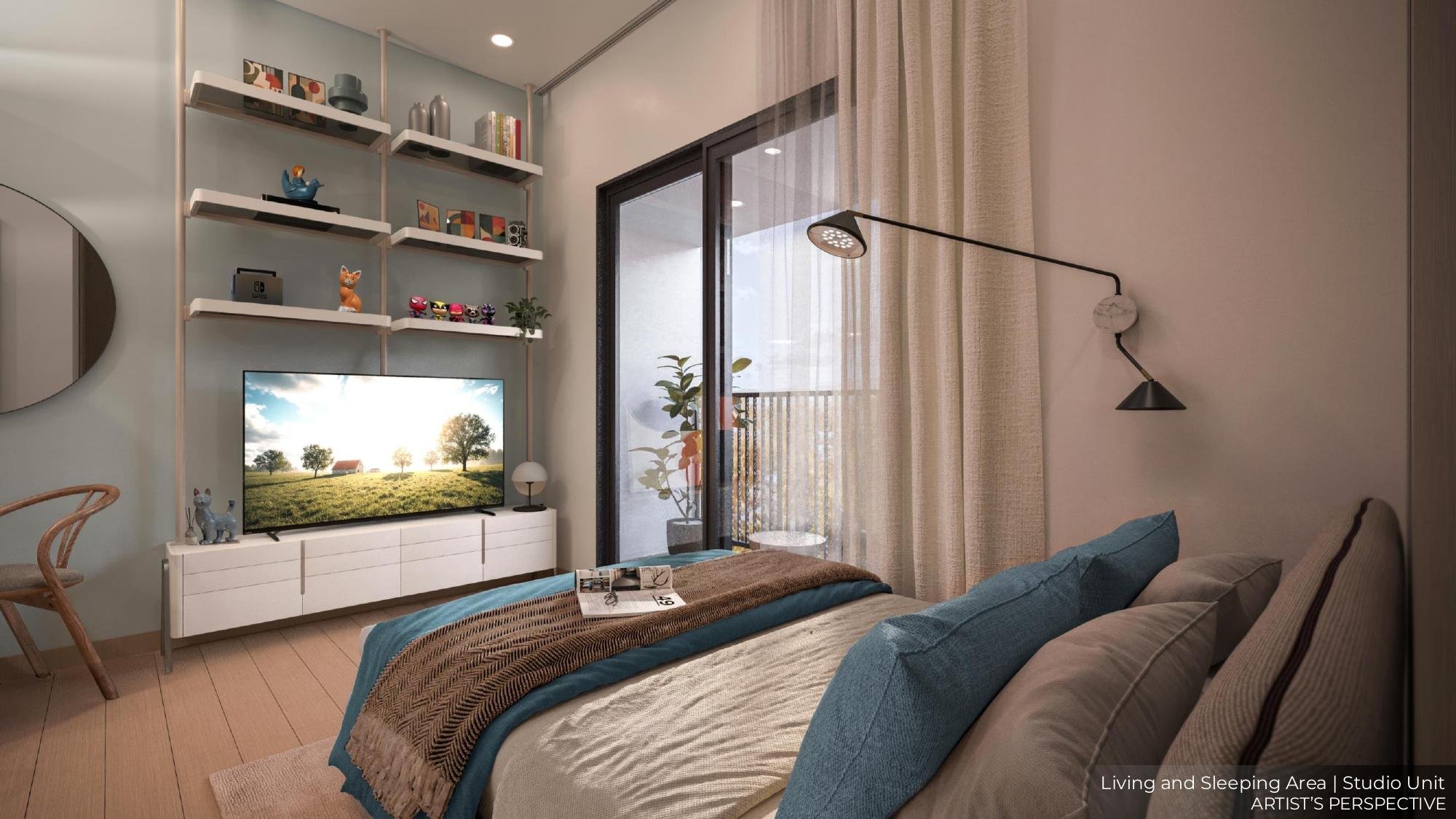 Studio to one bedroom unit transition slide