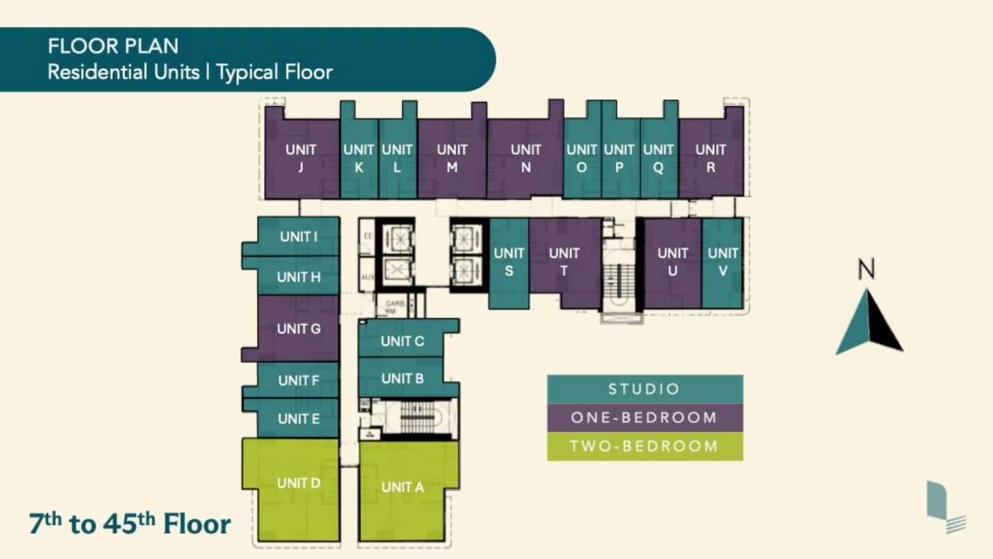Liv North typical residential floor plan