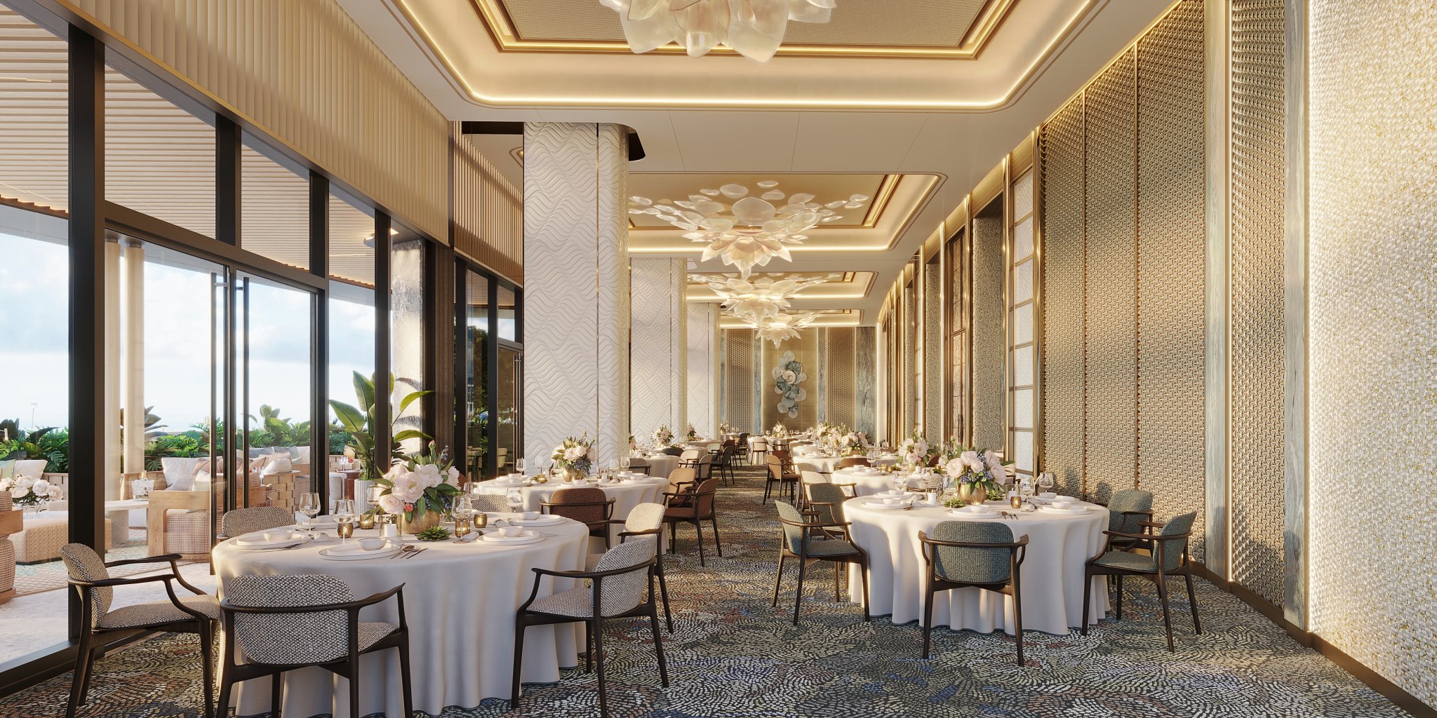 Shang Bauhinia Residences ballroom function room render