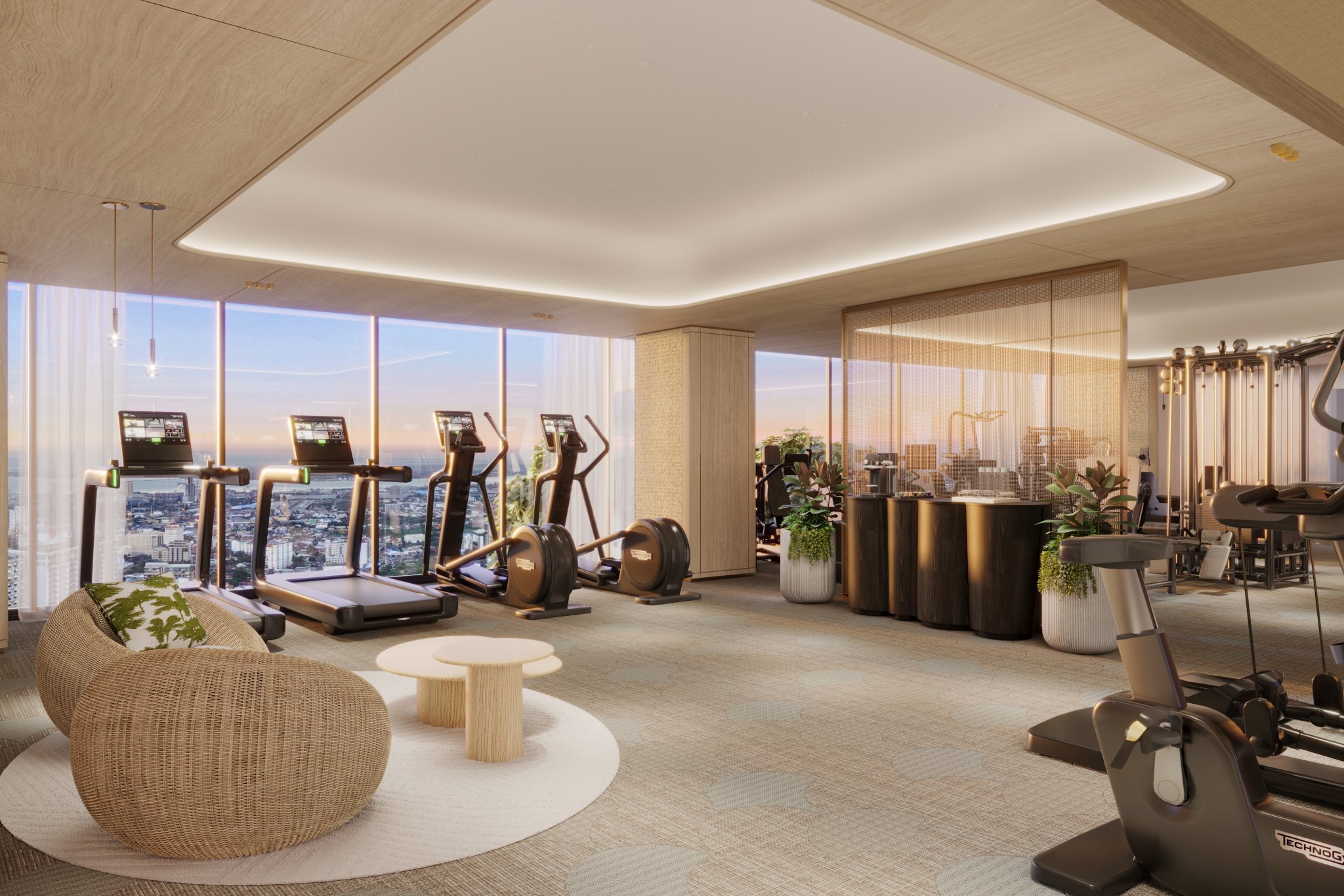 Shang Bauhinia Residences gym render, alternate view