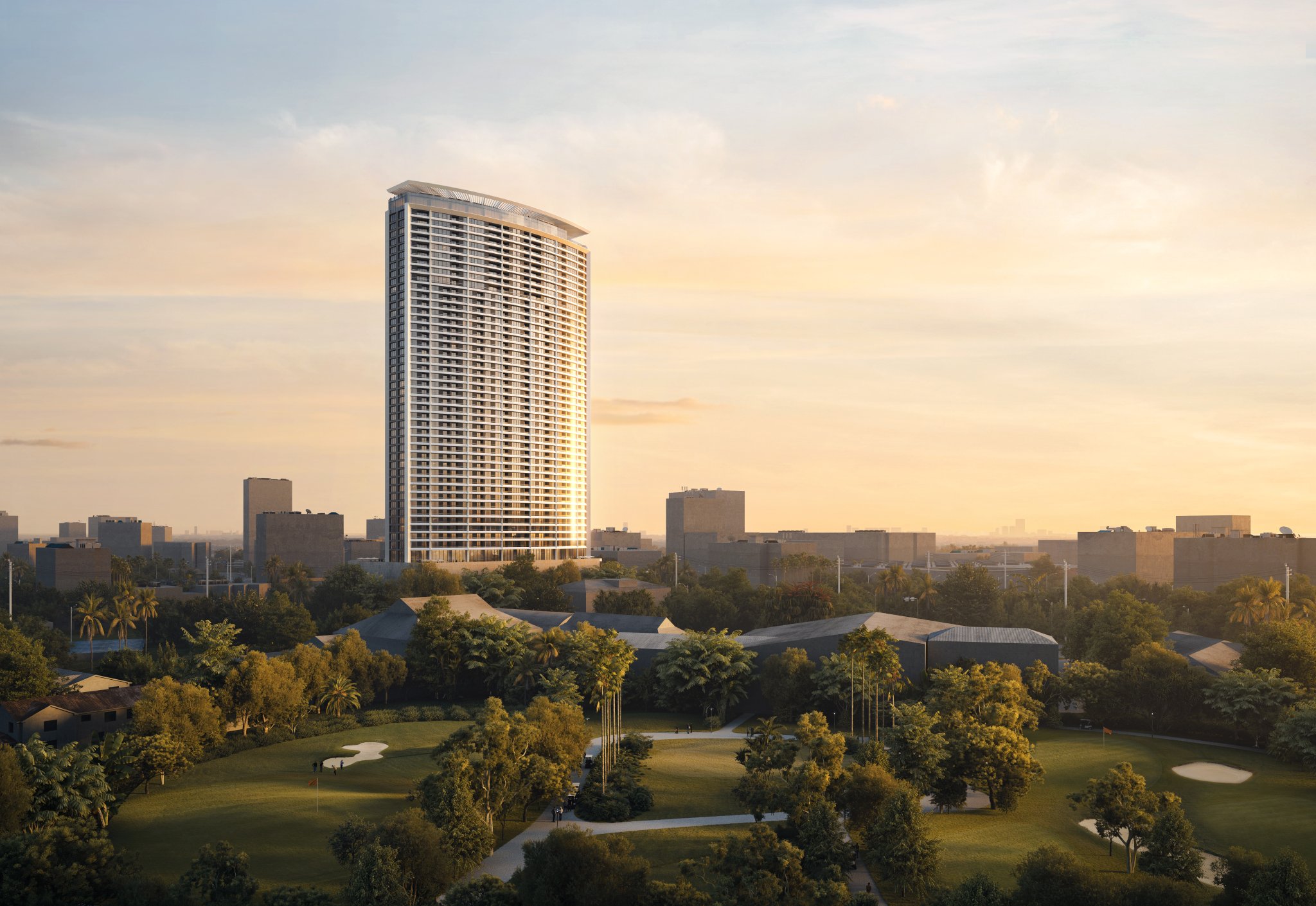 Shang Bauhinia Residences facade render, alternate view