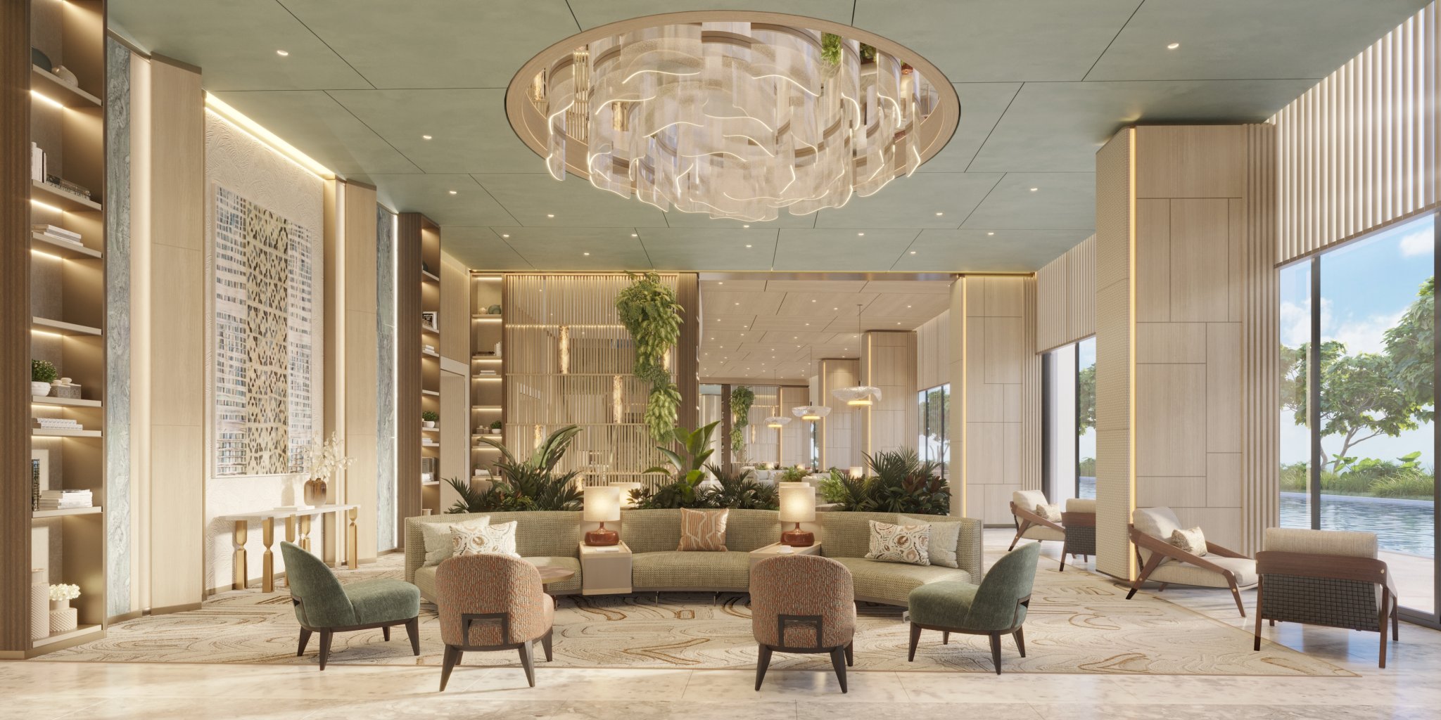 Shang Bauhinia Residences lounge render