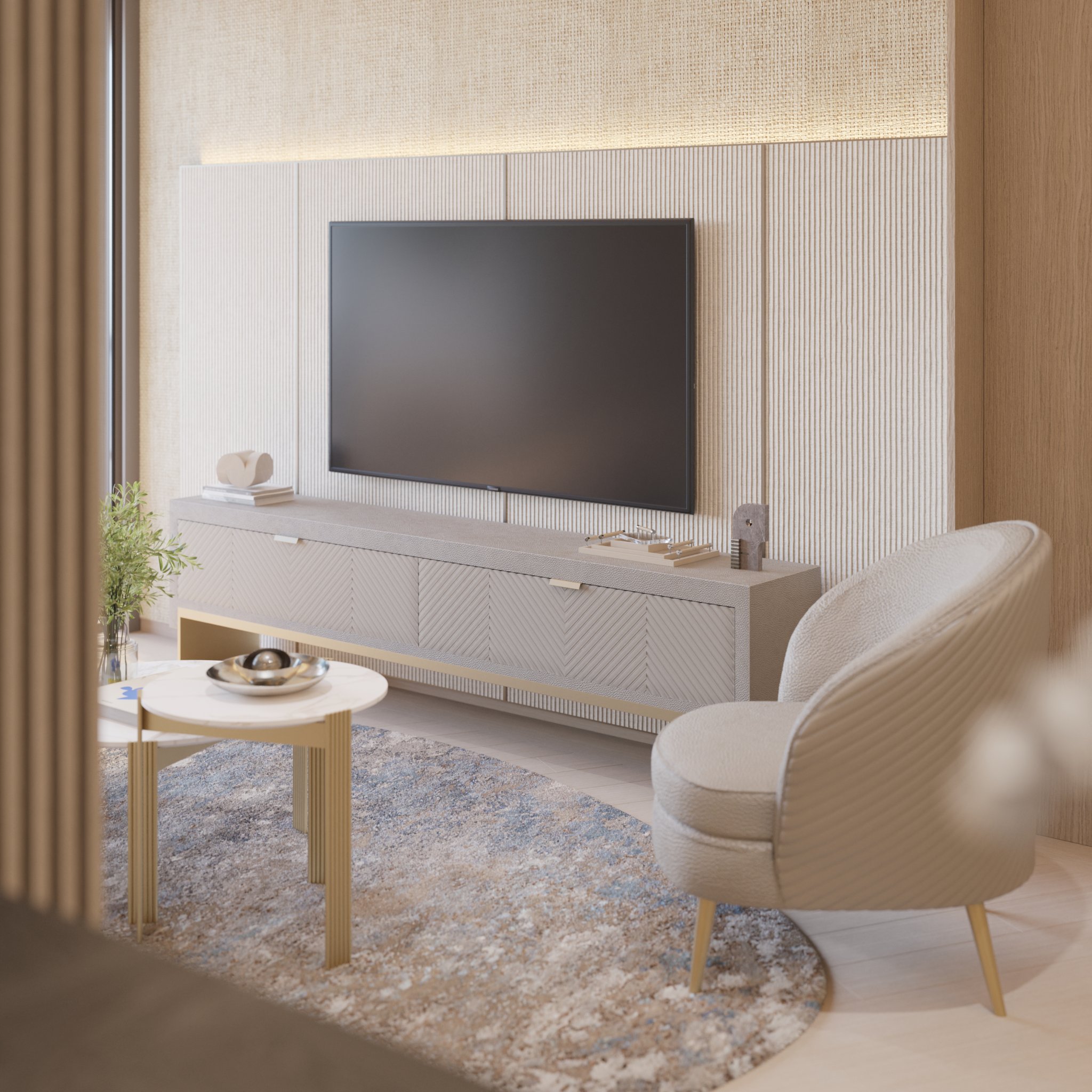 Shang Bauhinia Residences 2BR unit render, alternate view