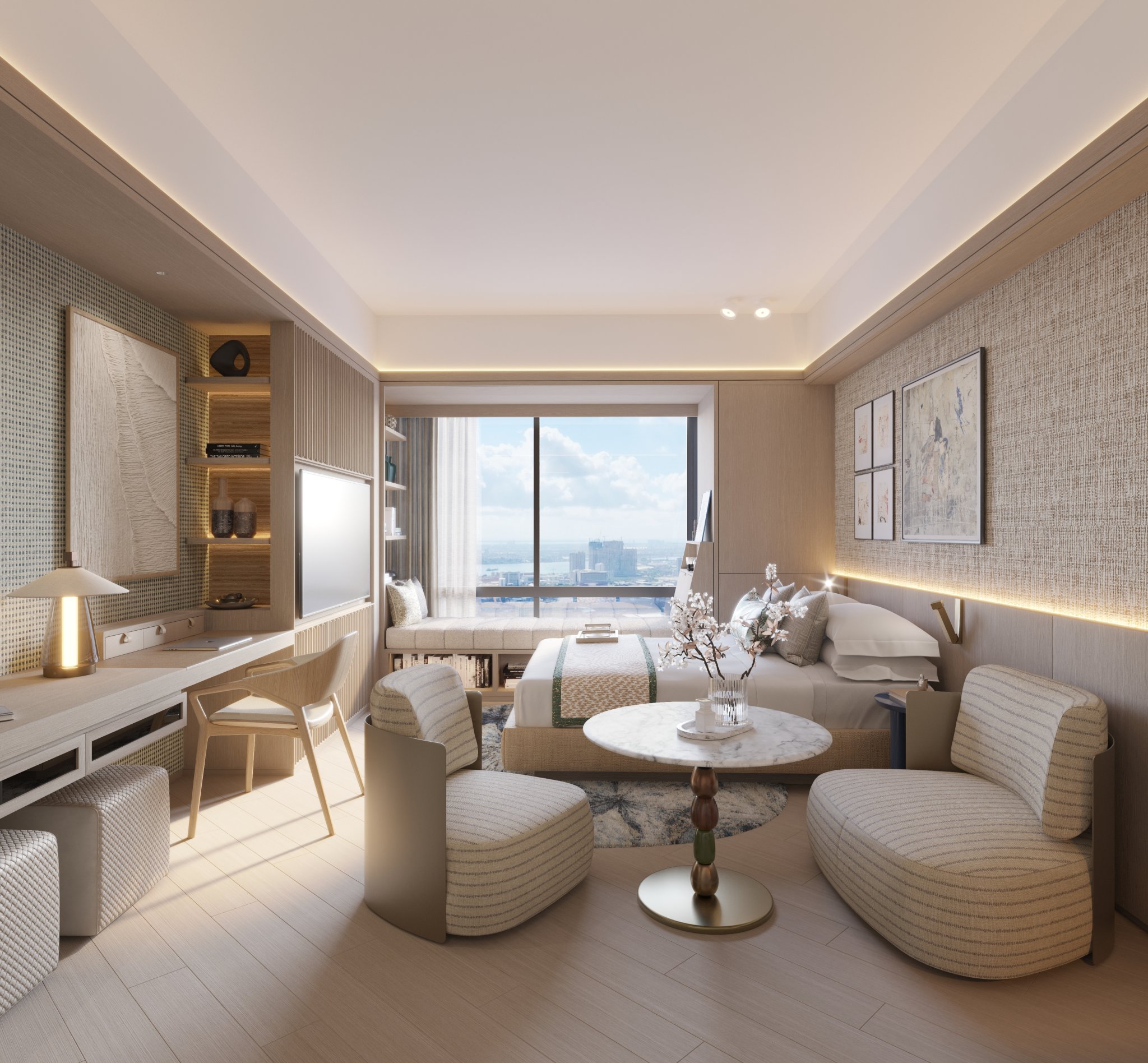 Shang Bauhinia Residences studio unit render, additional view