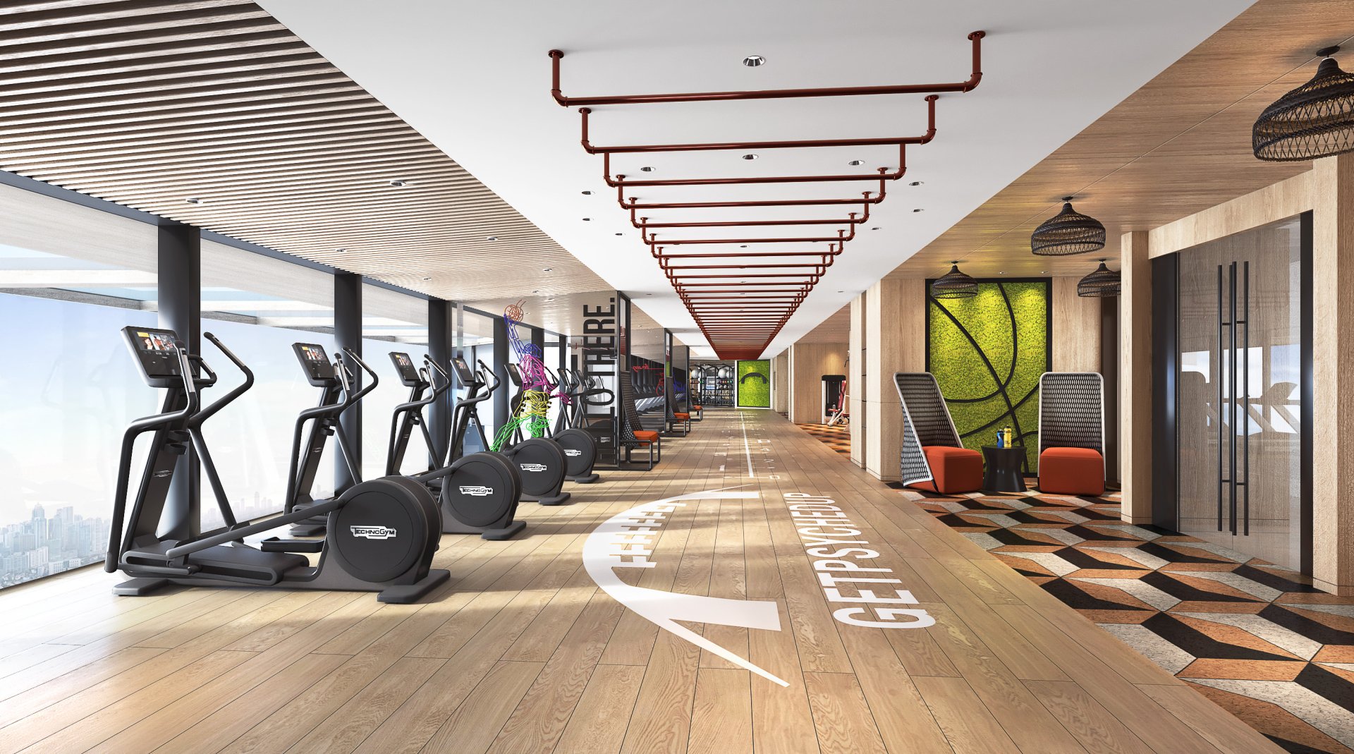 Laya cardio area render