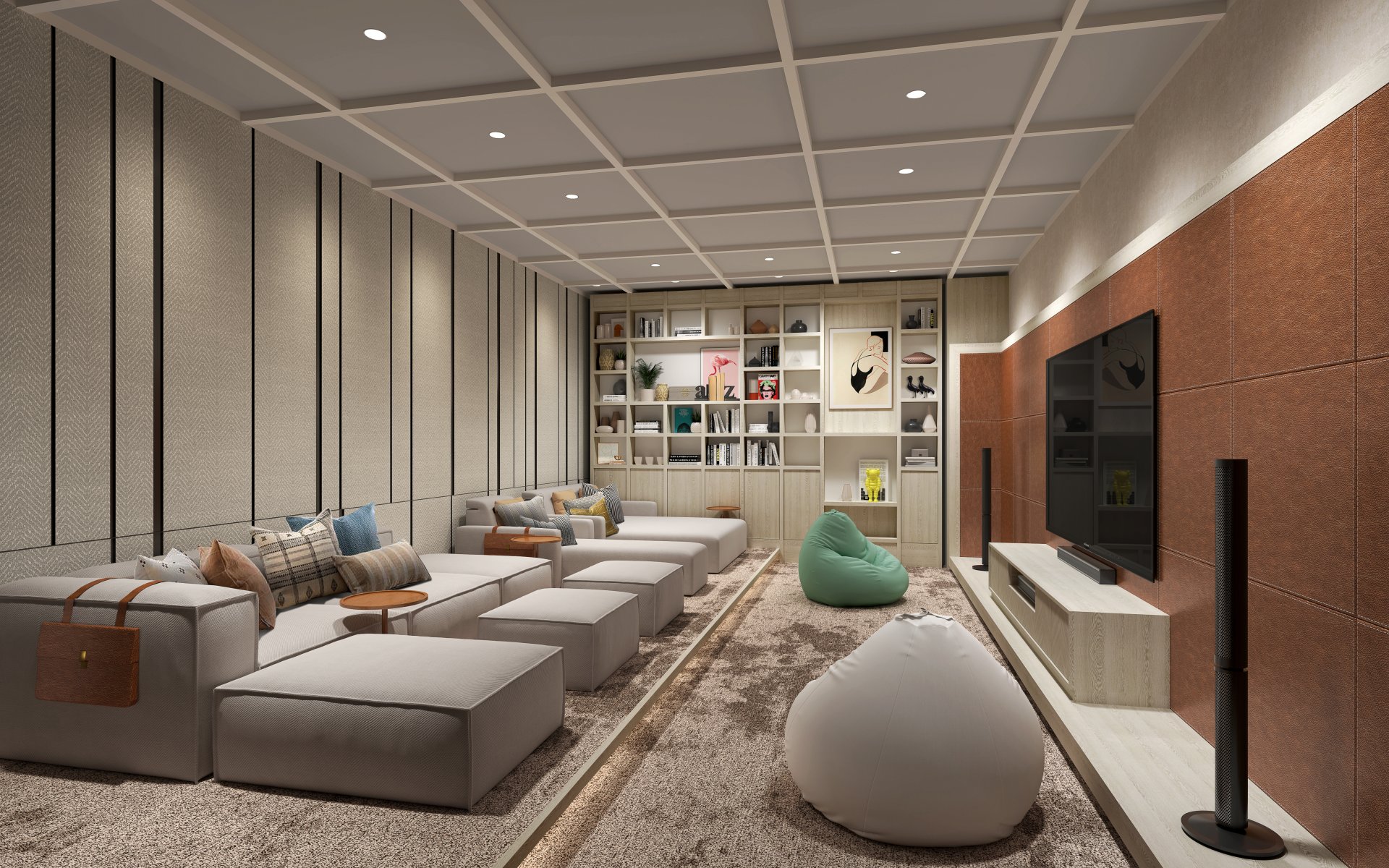 Laya The Viewing Room private screening room render