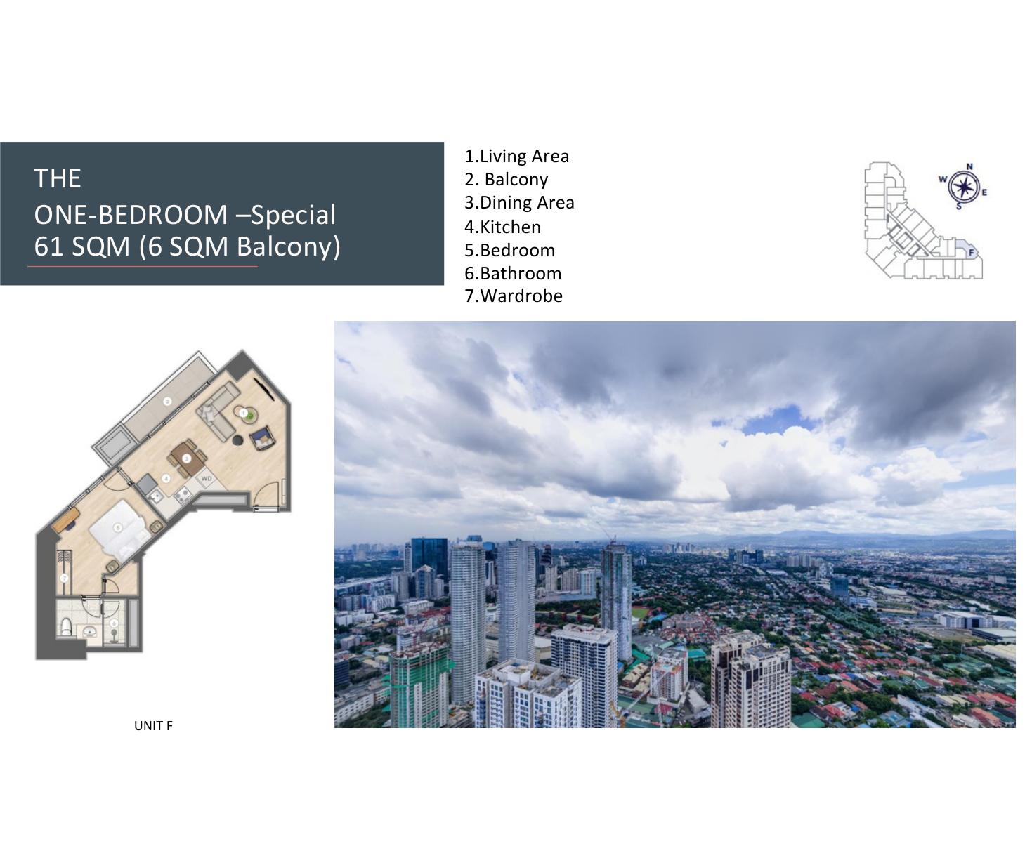 Laya 1-bedroom small unit floor plan