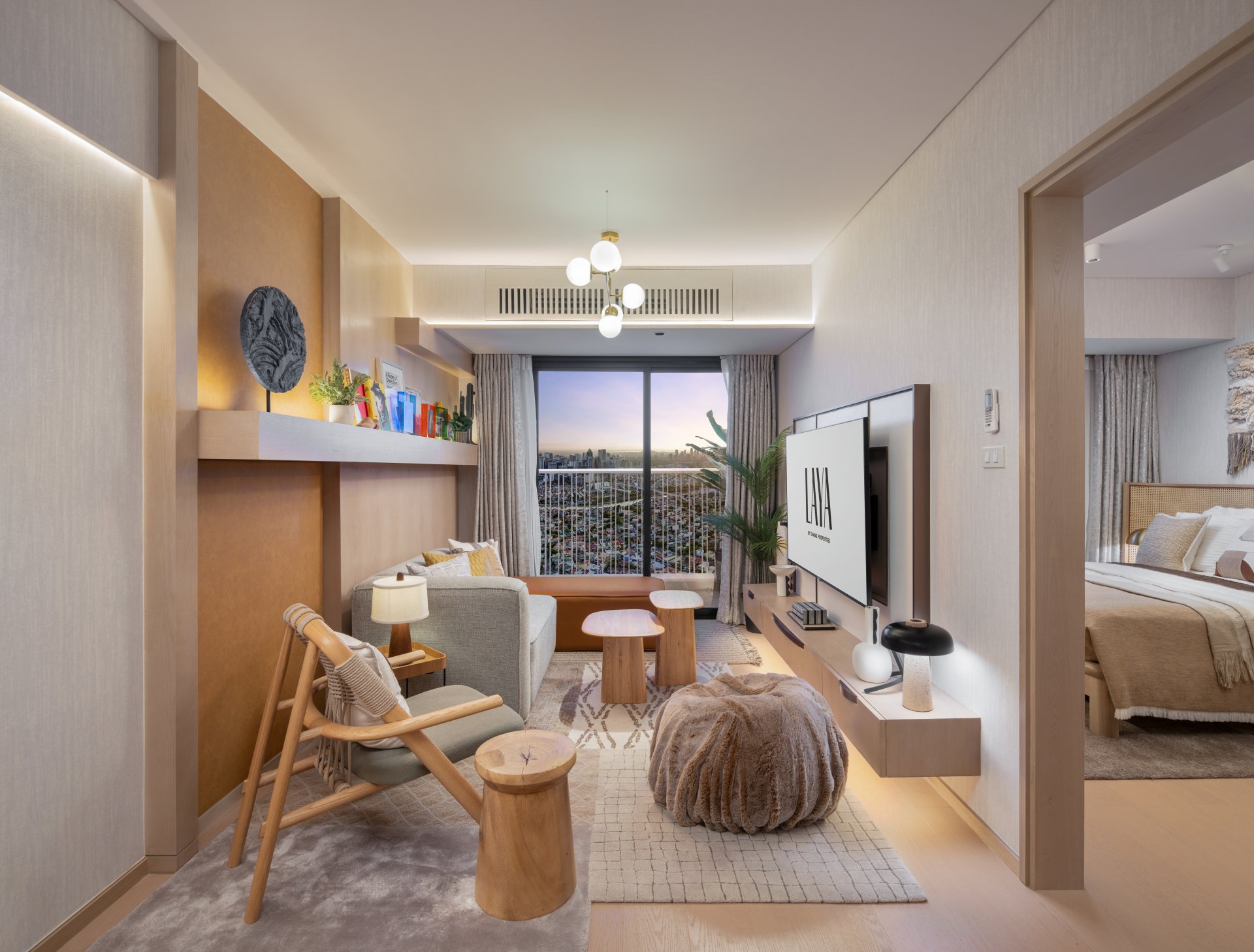 Laya 1-bedroom unit interior render