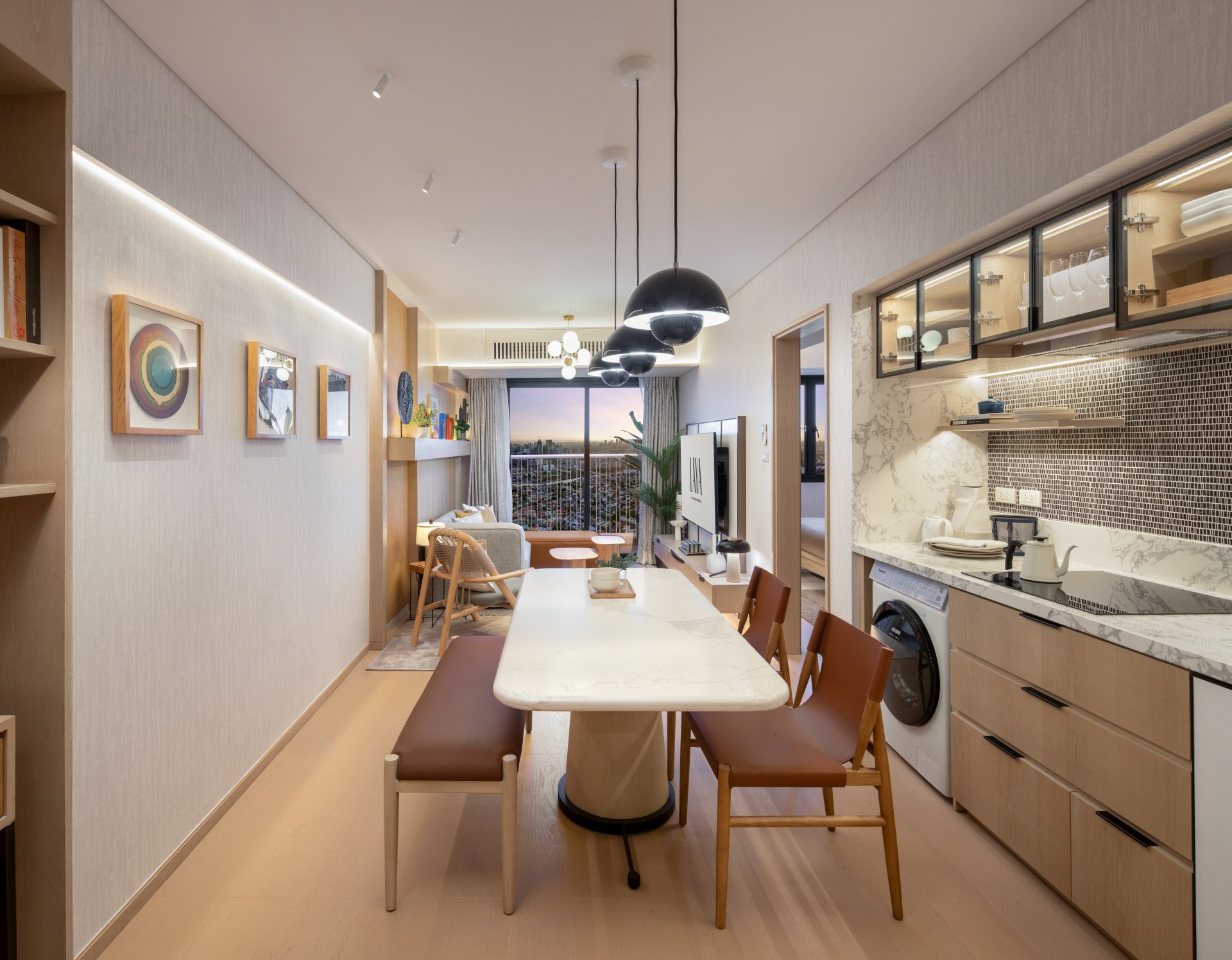 Laya 1-bedroom unit interior render, further view