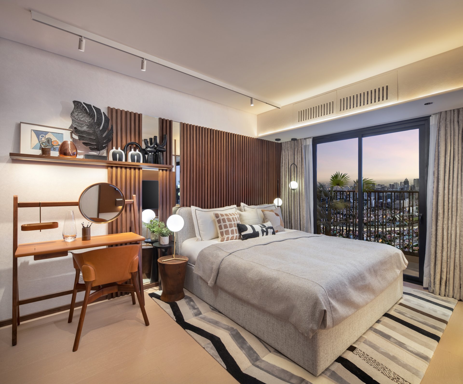 Laya 2-bedroom unit interior render, alternate view