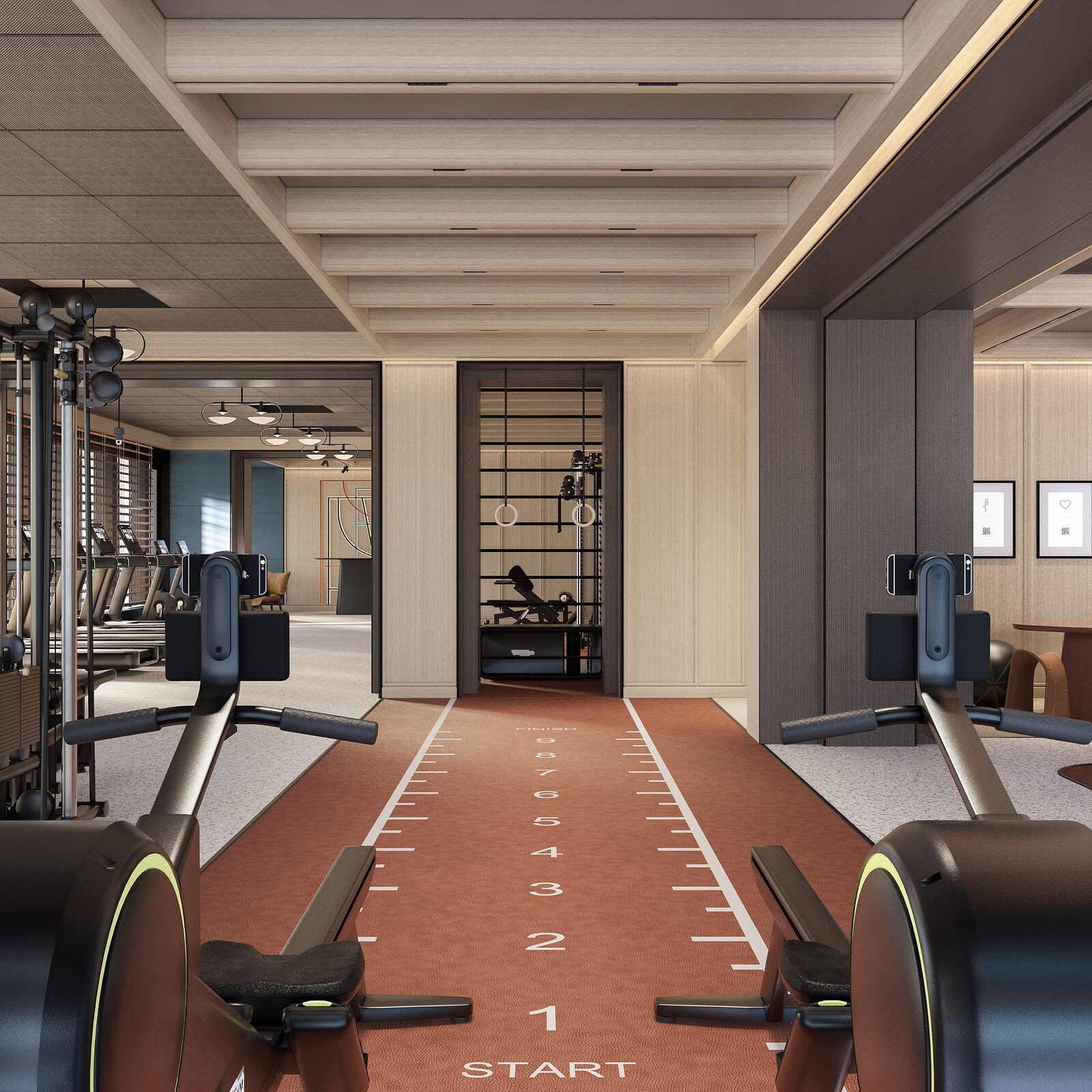 Shang Summit fitness zone render