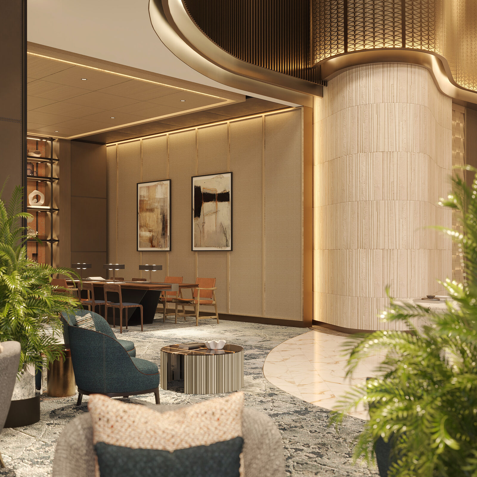 Shang Summit main lobby render
