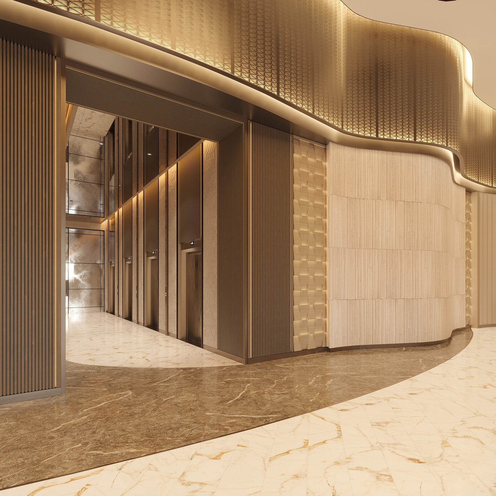 Shang Summit lobby reception render