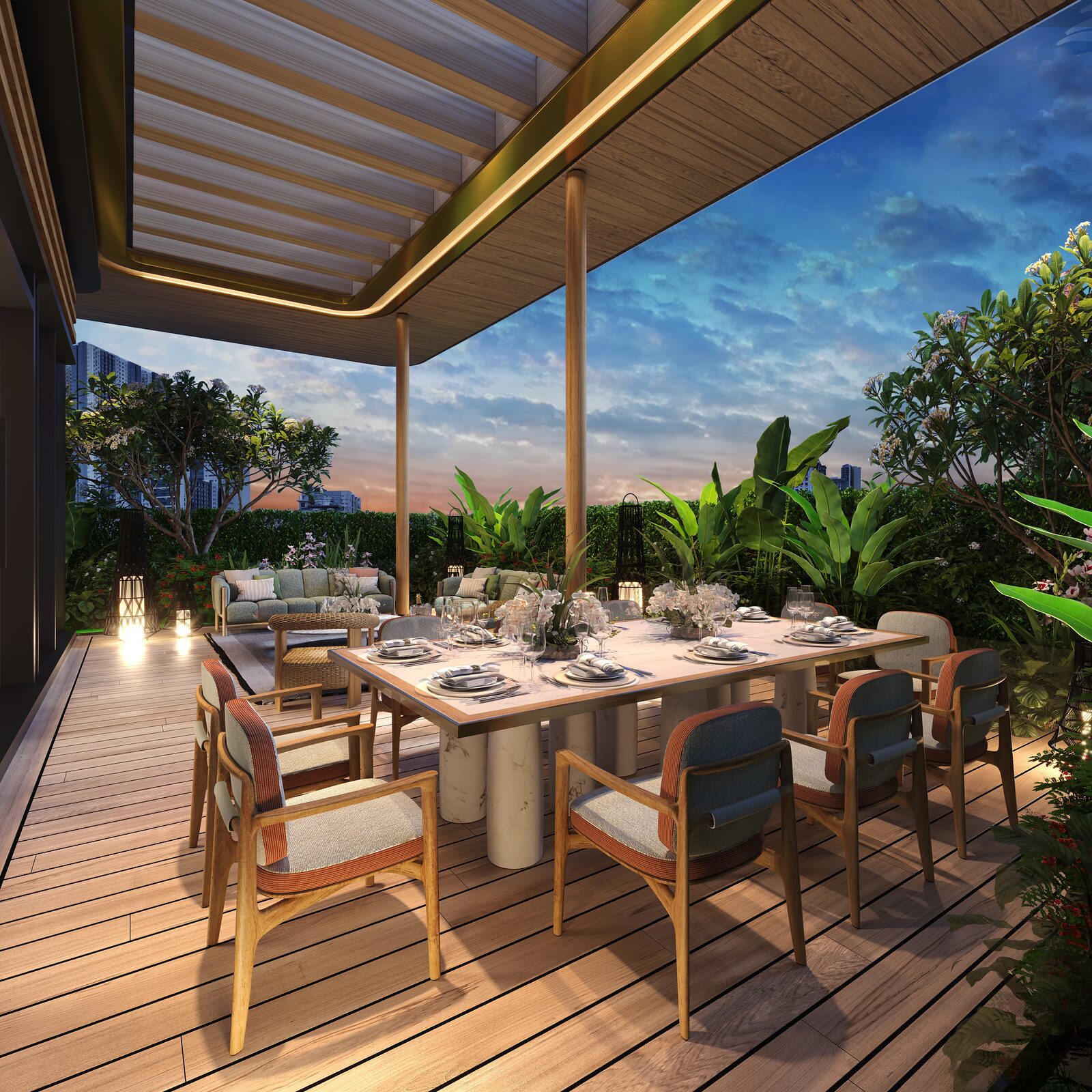 Shang Summit ballroom al fresco render