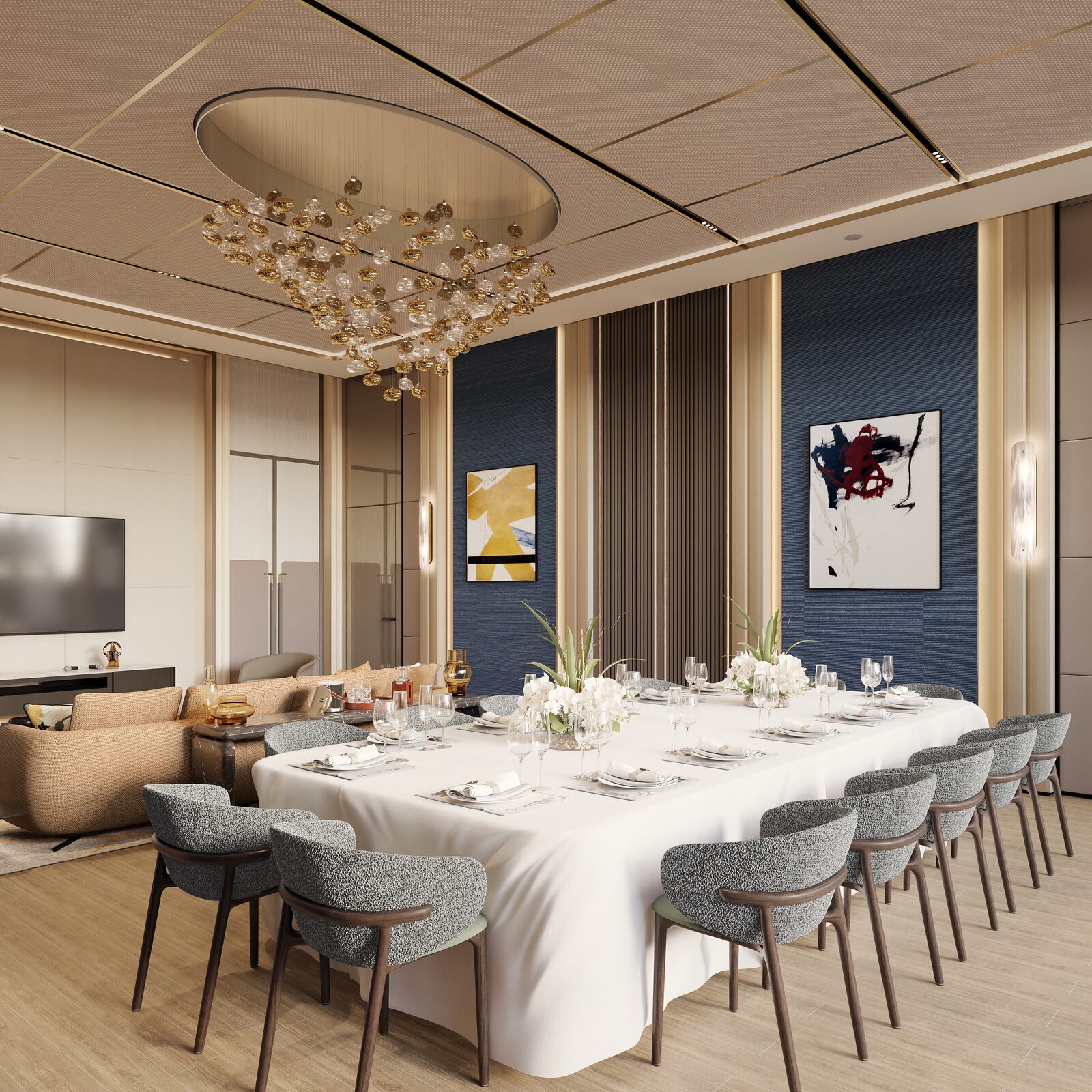 Shang Summit private function room render