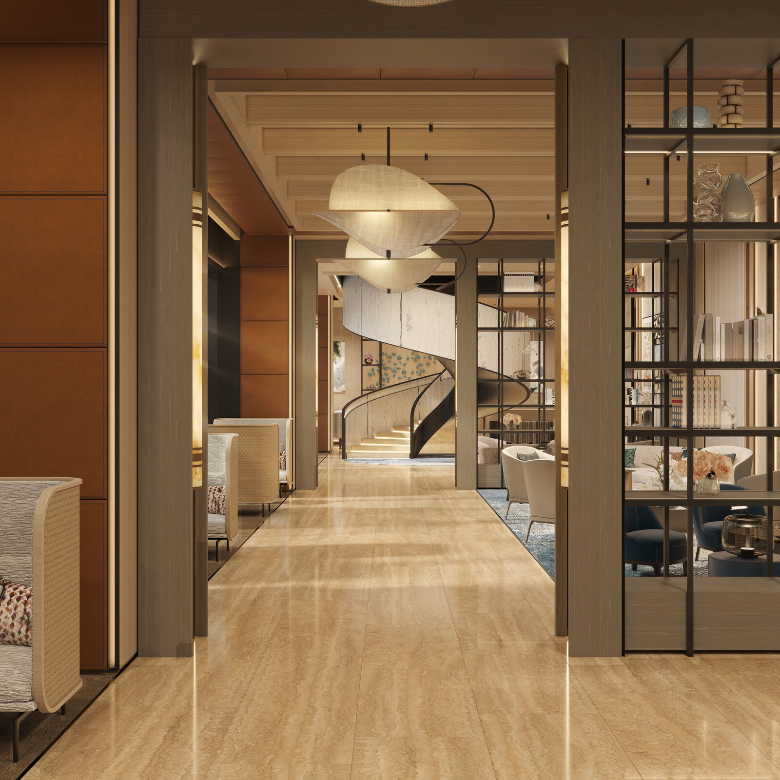 Shang Summit lounge render