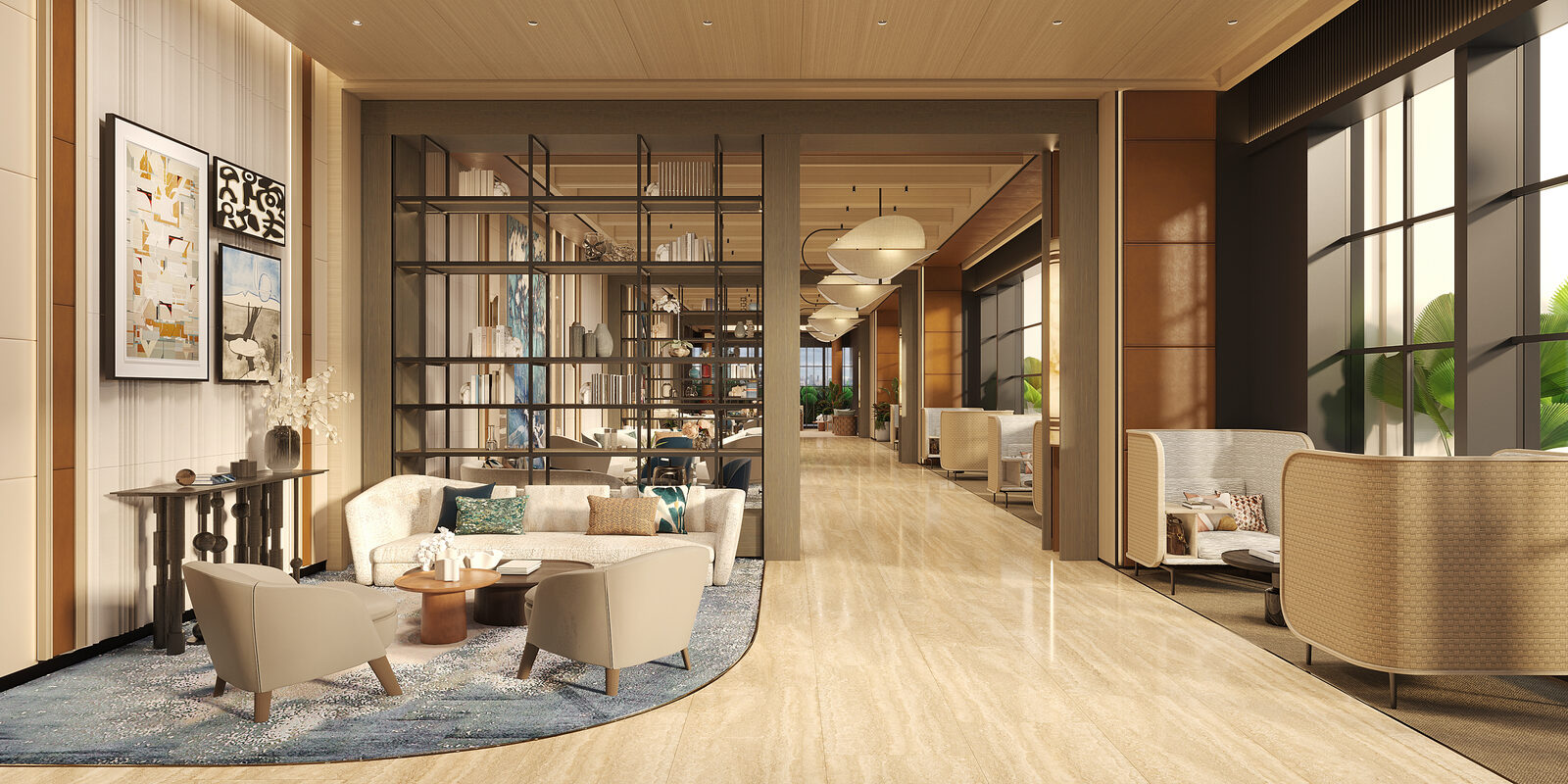 Shang Summit lounge al fresco render