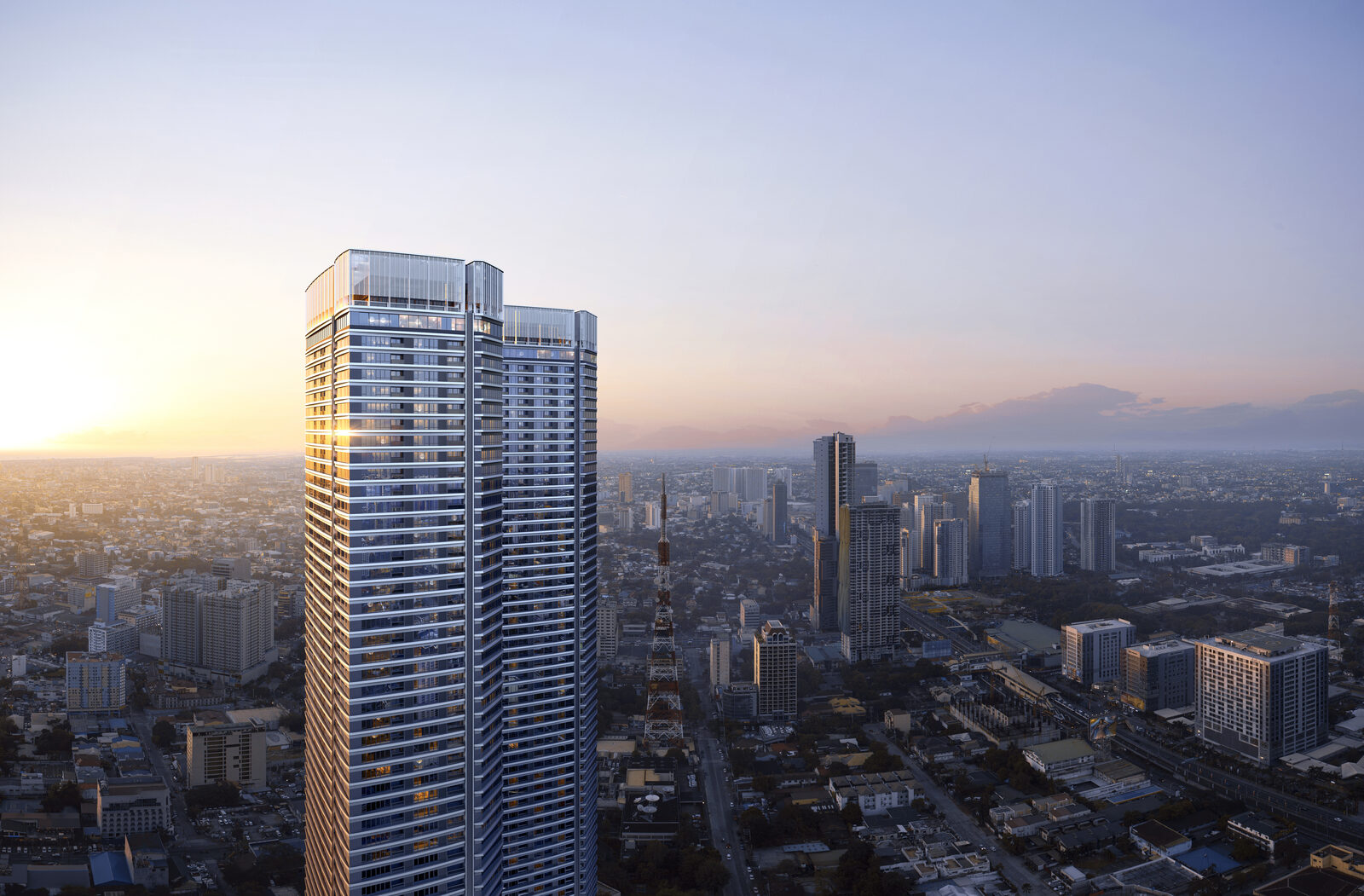 Shang Summit tower crown detail render