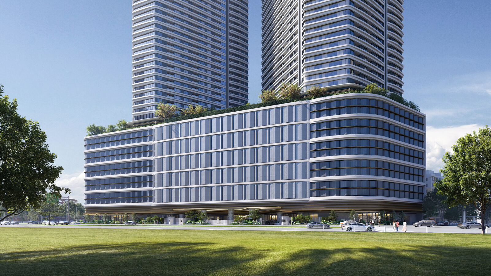 Shang Summit tower podium render