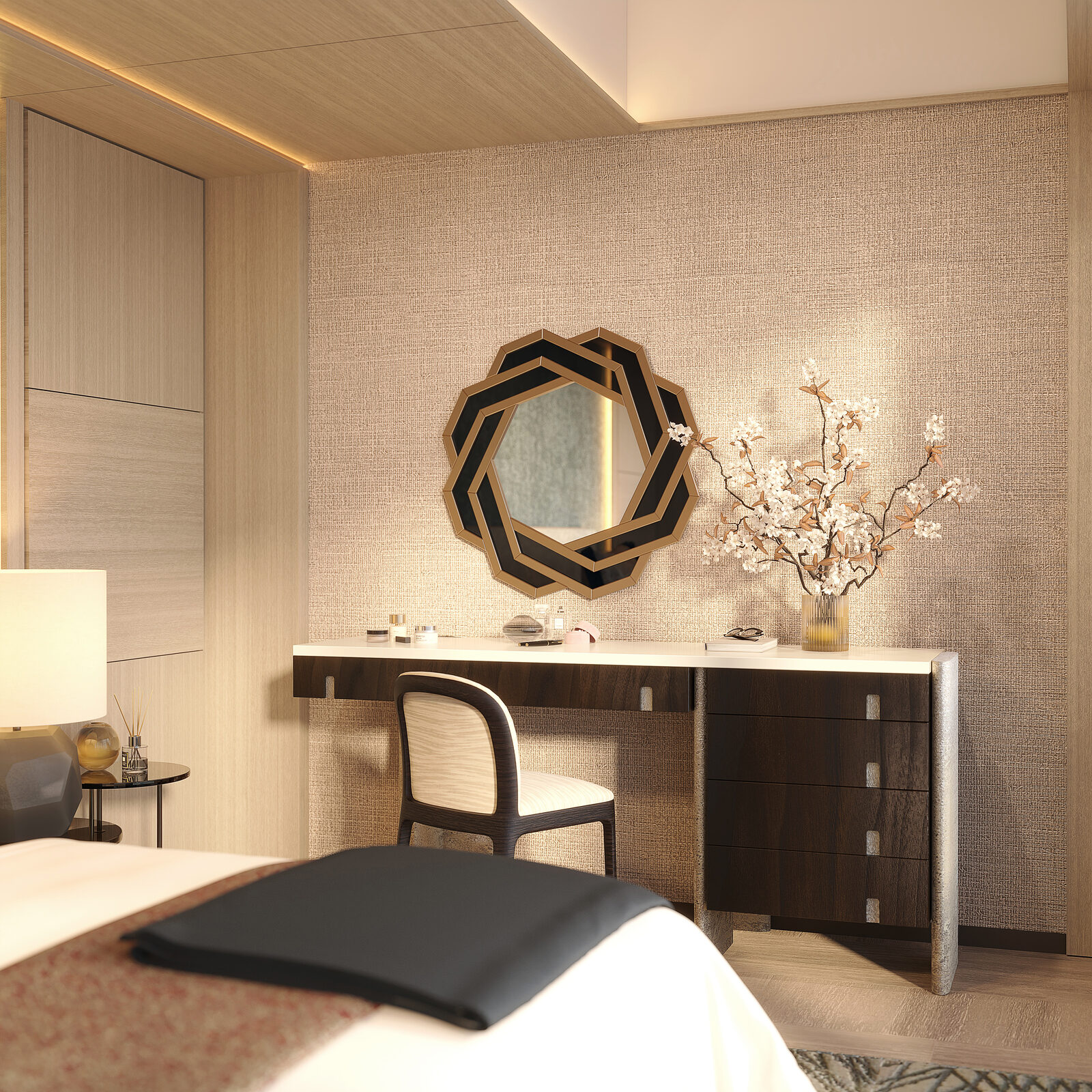 Shang Summit 2BR master bedroom render