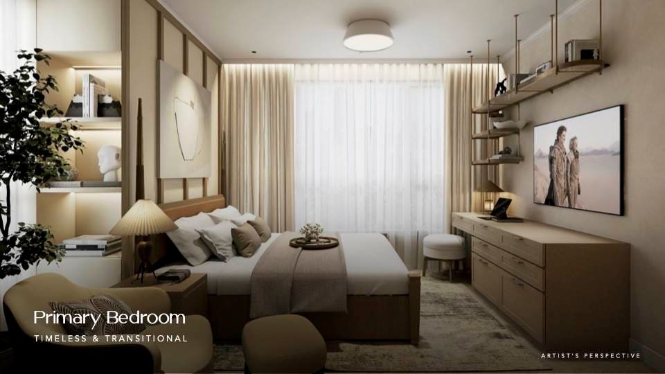 Primary bedroom, Timeless and Transitional package