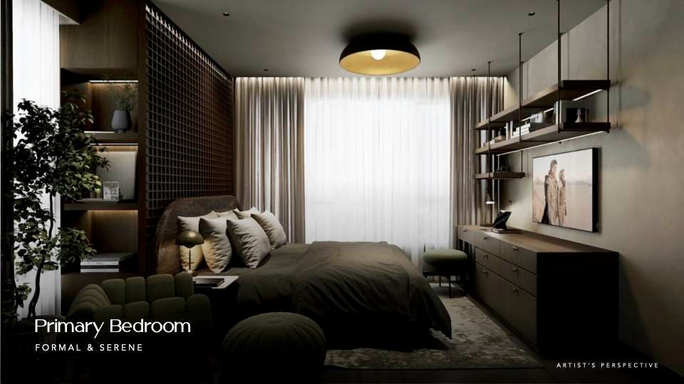 Primary bedroom, Formal and Serene package